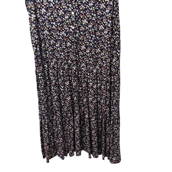 Chaps Sleeveless Floral Dress Sz 1X Navy Multi-Color Lightweight Comfortable - Picture 3 of 12